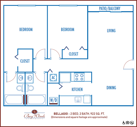 Two bedroom  at Bay Winds, Miami, 33161